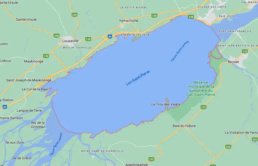 Carte du Lac Saint-Pierre